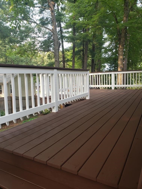 Giving a Fresh Look to an Old Deck in Hudson, NH