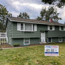 Exterior Painting Ranch Style House in Nashua, NH